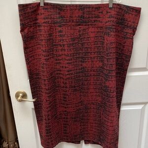 Q womens Melissa McCarthy stretch dressy plus size skirt 4X.  EUC